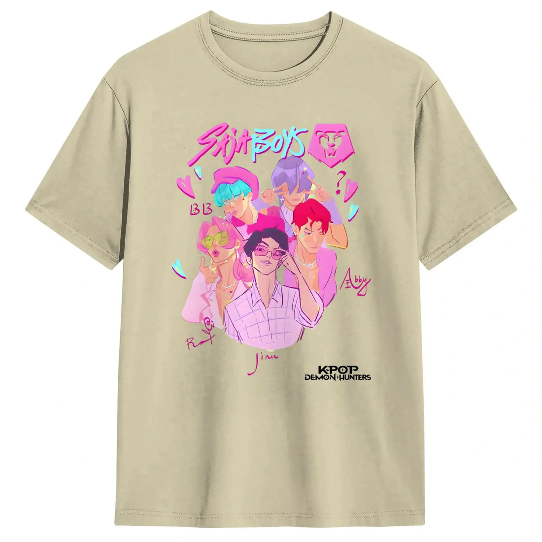 T-shirt KPop Demon Hunters Saja Boys Blanc — photo 11