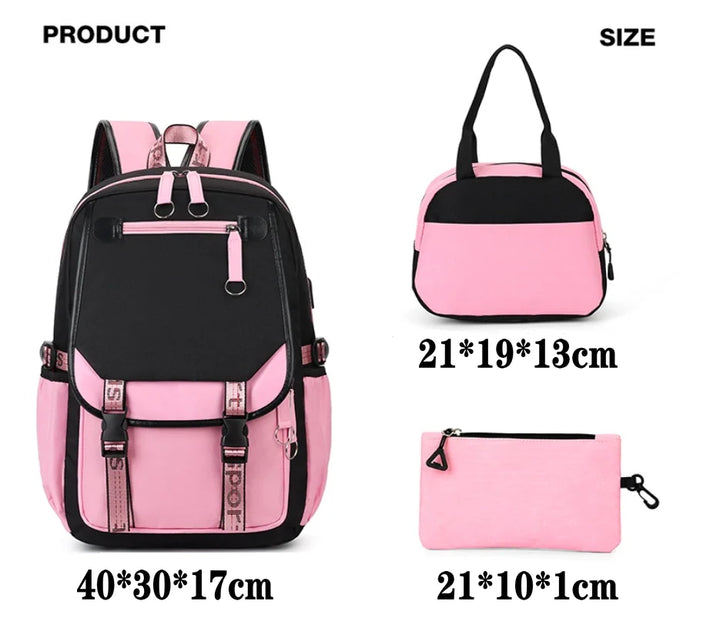 Sac à Dos Ecole KPop Demon Hunters Huntrix Rumi Film 3 Pièces — photo 2