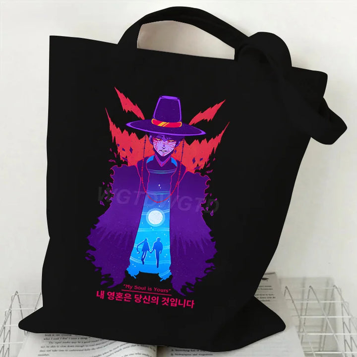 Tote Bag KPop Demon Hunters Jinu Et Gwi-Ma