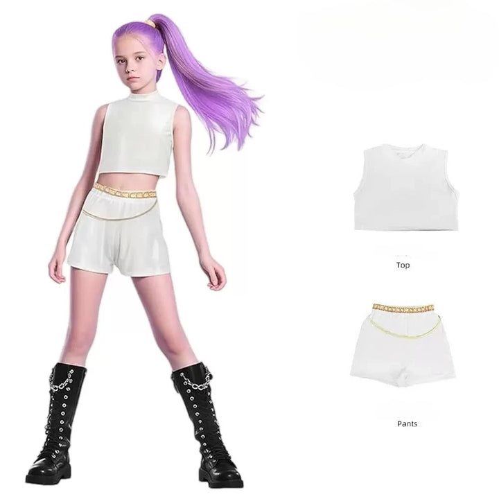 Déguisement Enfant KPop Demon Hunters Rumi Huntrix Blanc