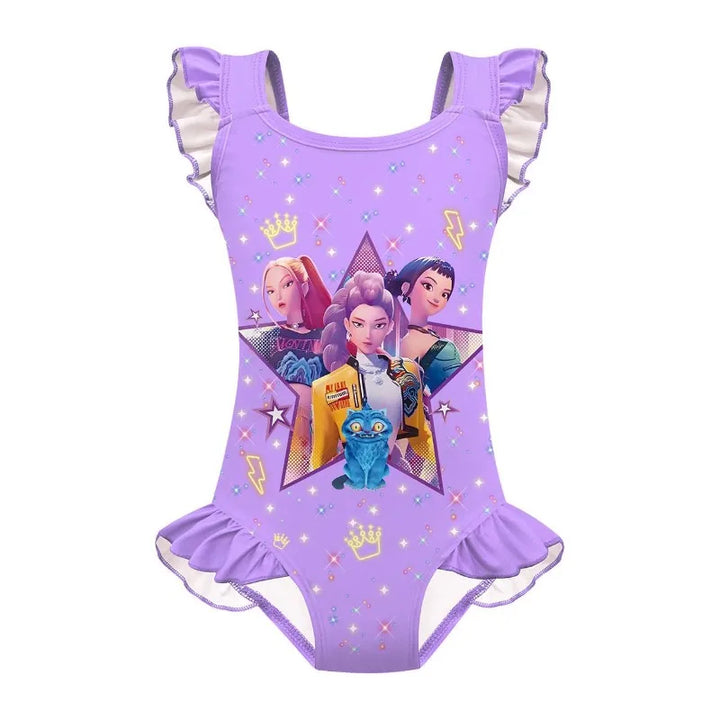 Maillot De Bain Enfant KPop Démon Hunters