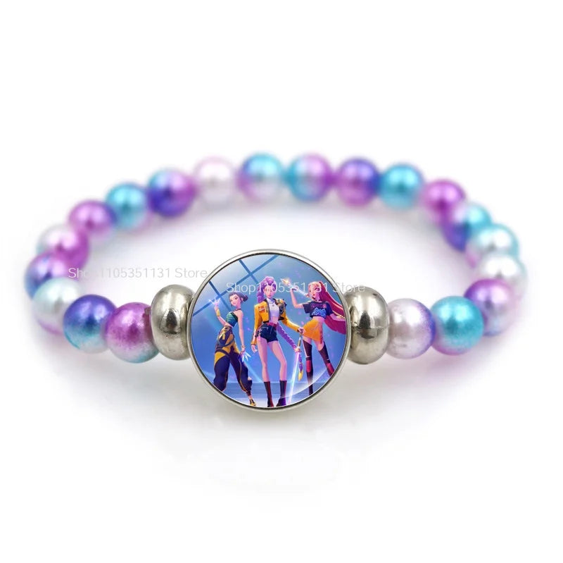 Bracelet Perles KPop Demon Hunters Huntrix