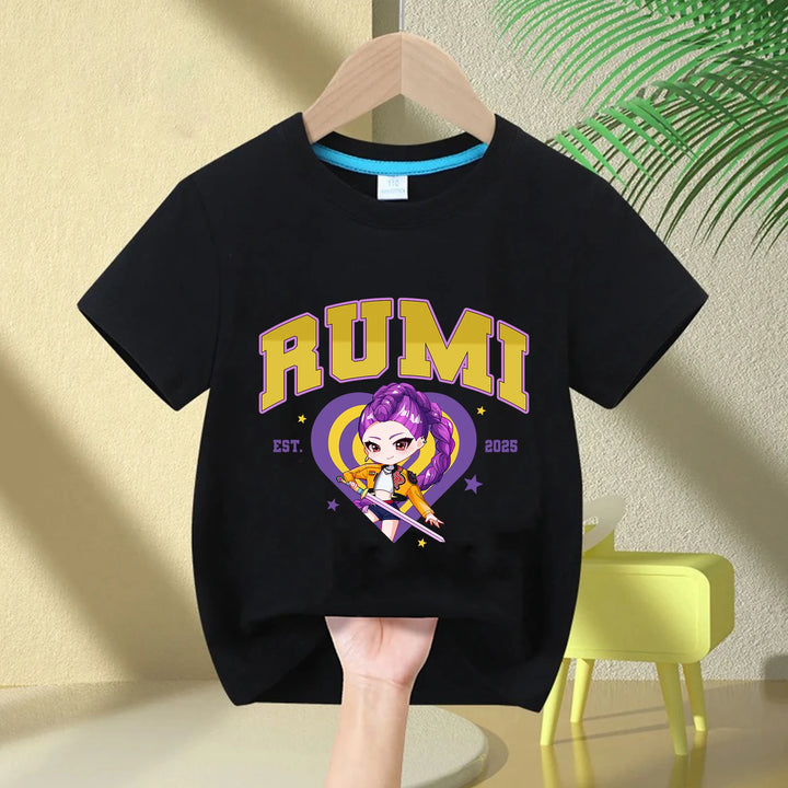 T-shirt Enfant KPop Demon Hunters Huntrix Rumi