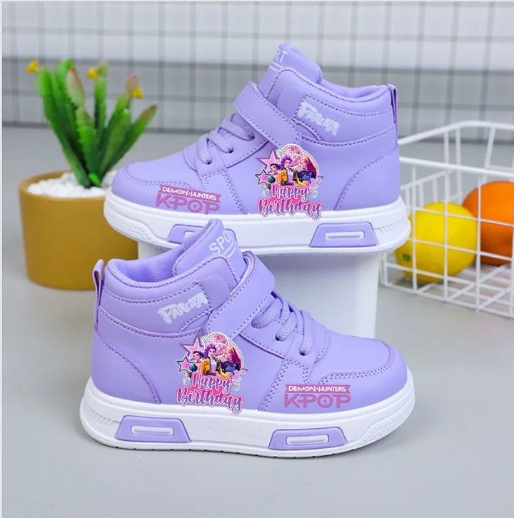 Chaussures Montante KPop Demon Hunters Anniversaire Violette