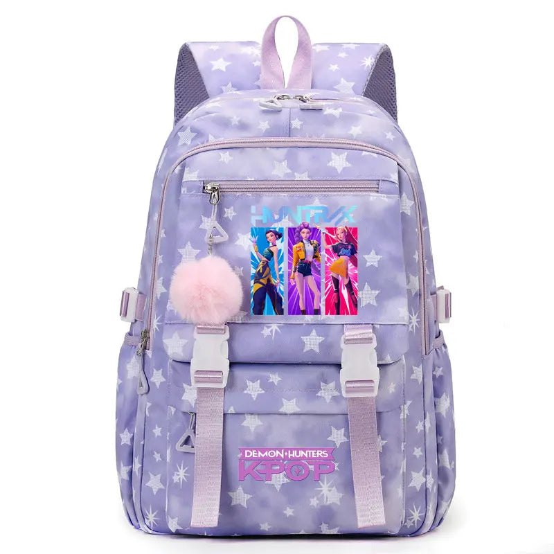 Sac à Dos Ecole KPop Demon Hunters Huntrix Rose — photo 21