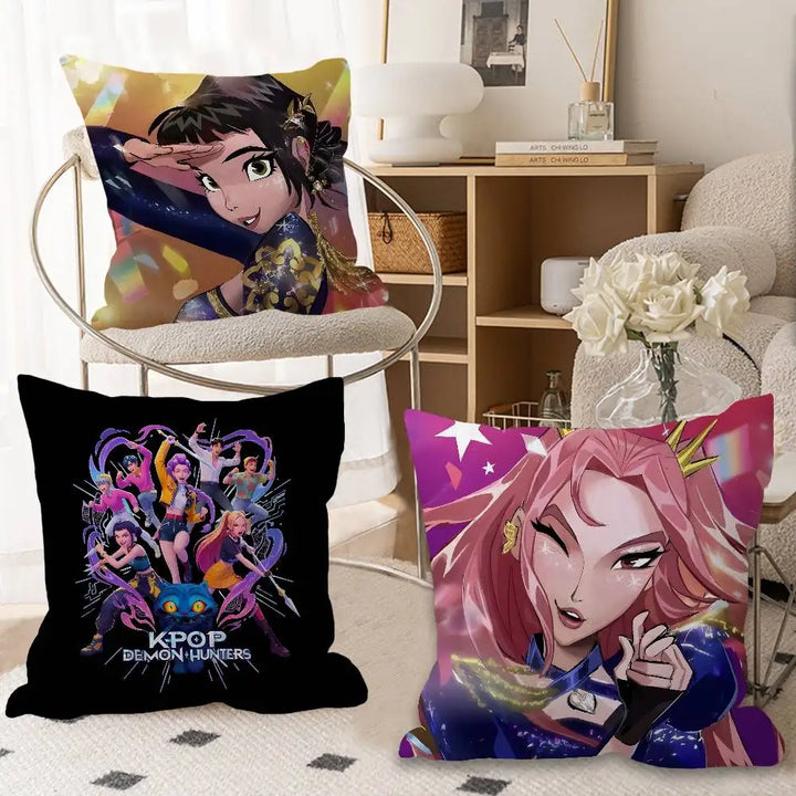Housse de Coussin KPop Demon Hunters Huntrix Rumi Golden — photo 2