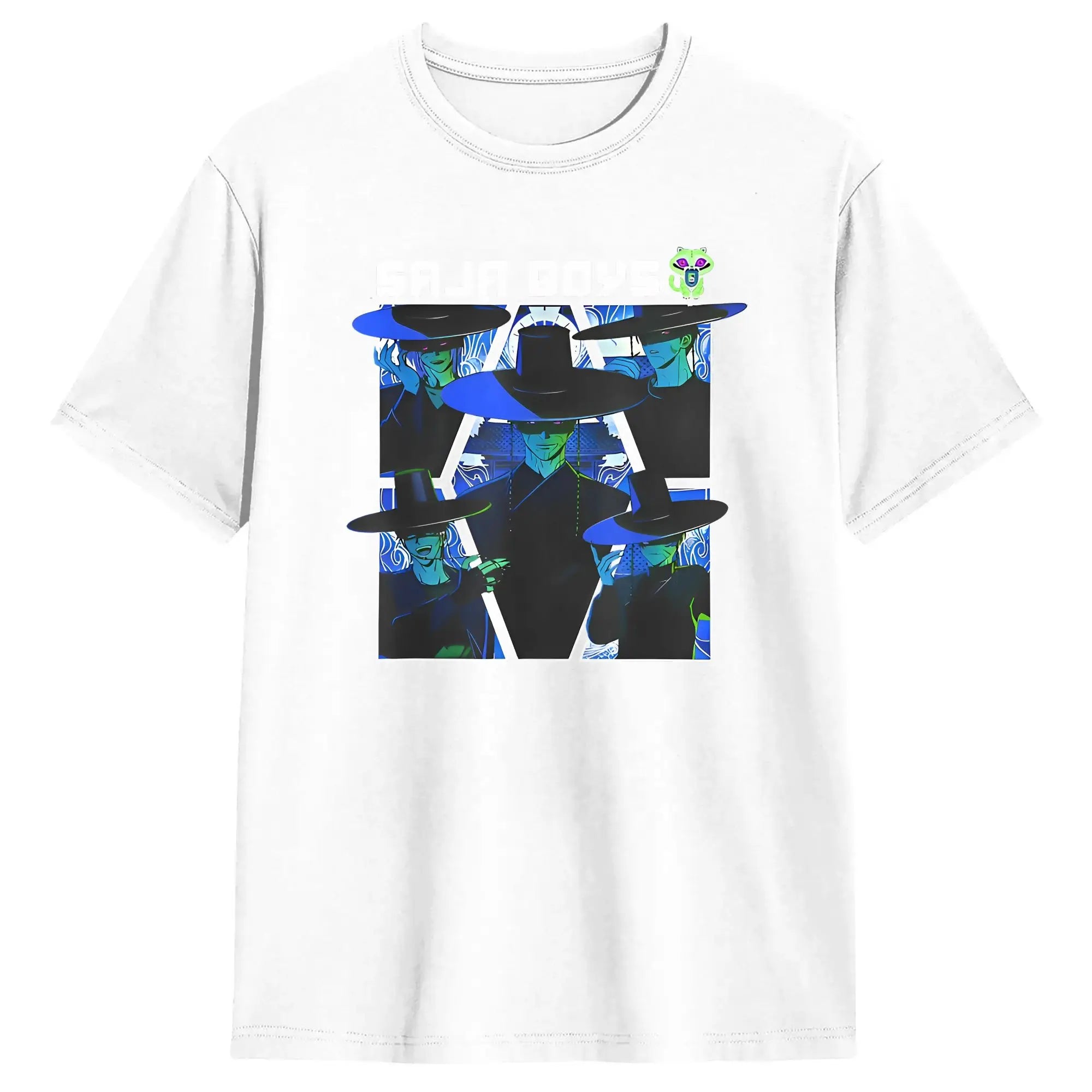 T-shirt KPop Demon Hunters Saja Boys Bleu — photo 12
