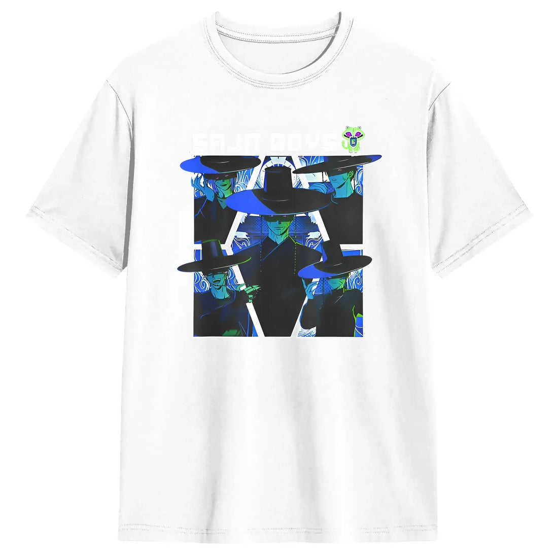 T-shirt KPop Demon Hunters Saja Boys Bleu — photo 12