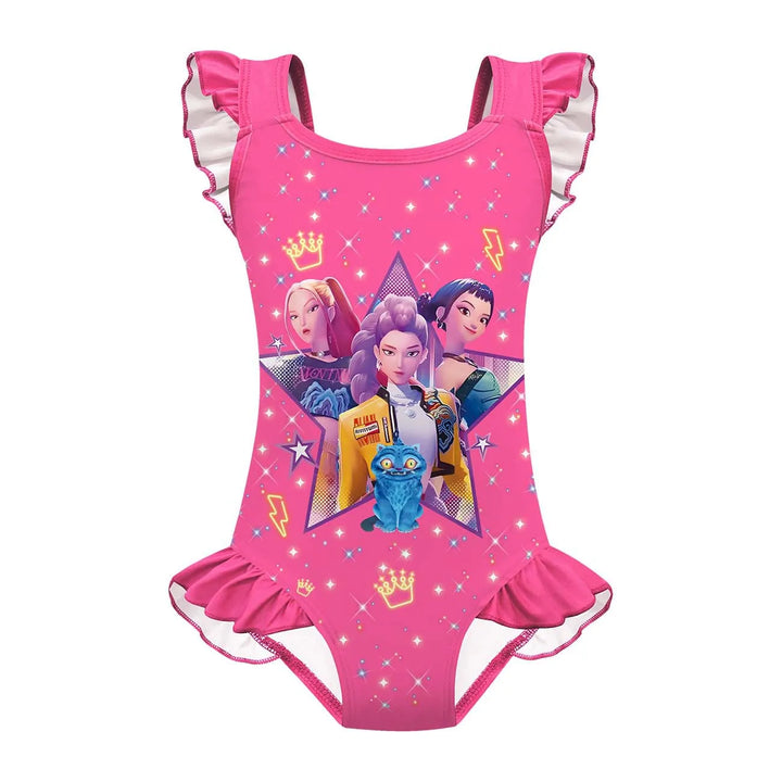 Maillot De Bain Enfant KPop Démon Hunters Fille