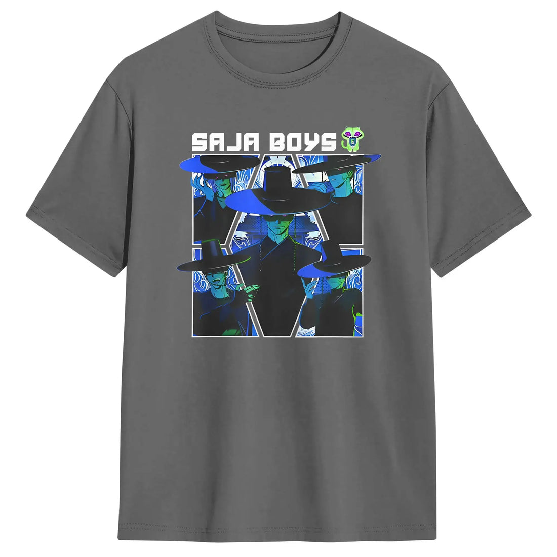 T-shirt KPop Demon Hunters Saja Boys Bleu — photo 9