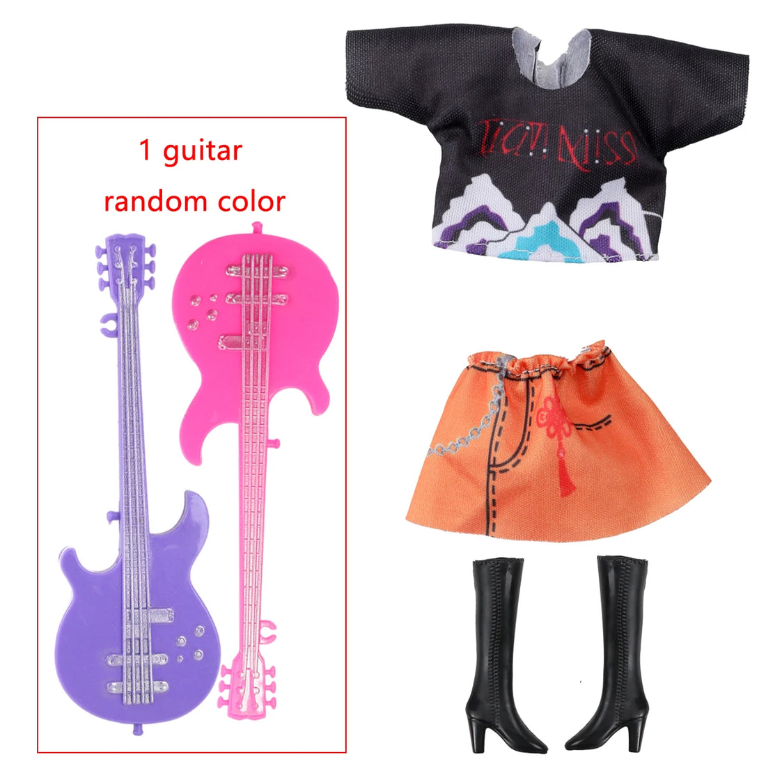 Vêtement Poupée KPop Demon Hunters Mira Guitare
