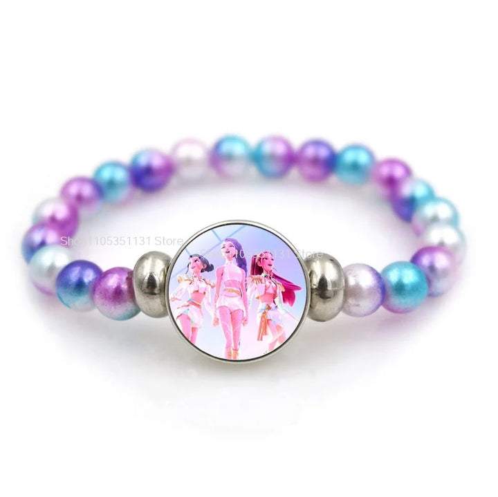 Bracelet KPop Demon Hunters Huntrix Tenue Blanche