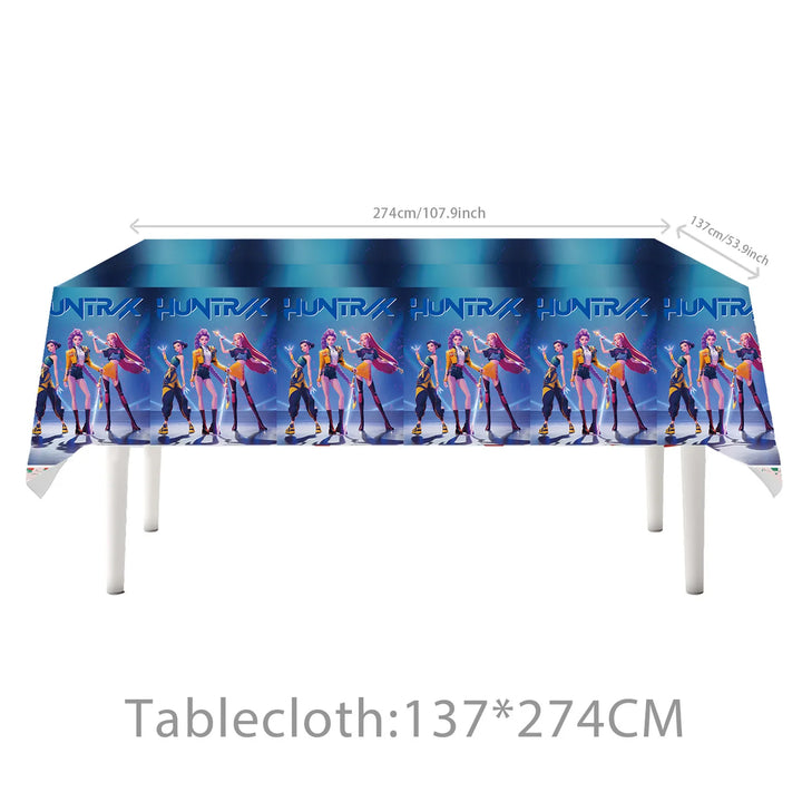 Nappe De Table Anniversaire KPop Demon Hunters Huntrix