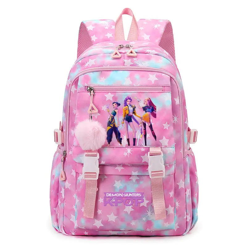 Sac à Dos Ecole KPop Demon Hunters Huntrix Rose — photo 45