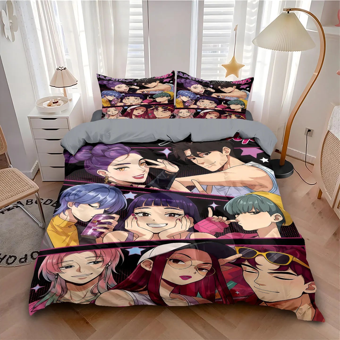 Housse De Couette KPop Demon Hunters Huntrix Et Derpy — photo 4
