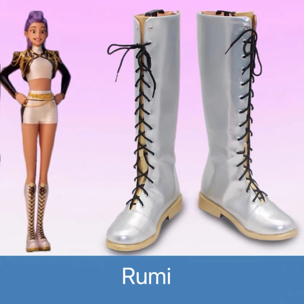 Cosplay Chaussures Kpop Demon Hunters Mira Tenue Blanche — photo 11