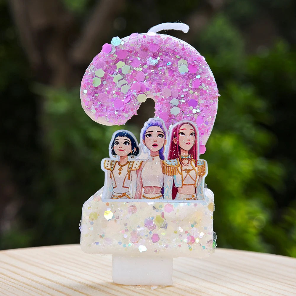Bougies Anniversaire KPop Demon Hunters Huntrix Film — photo 15