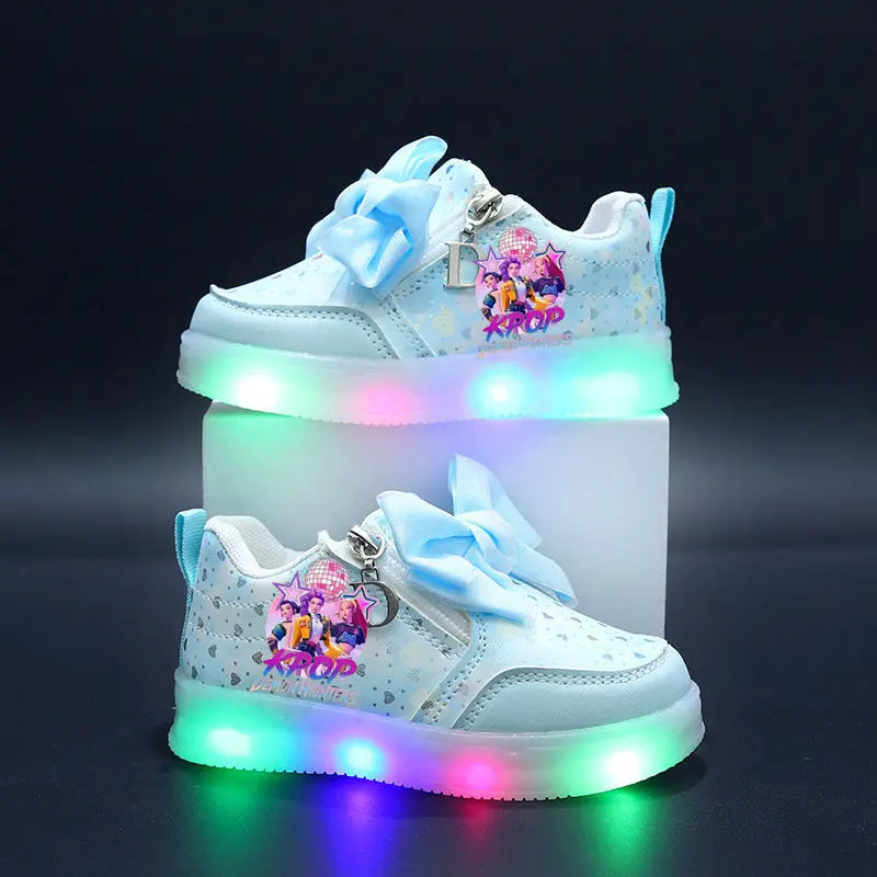 Chaussures Lumineuse KPop Demon Hunters Avec Noeud