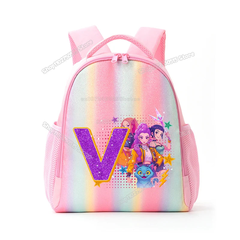 Sac d'Ecole KPop Demon Hunters Lettre Prénom — photo 25