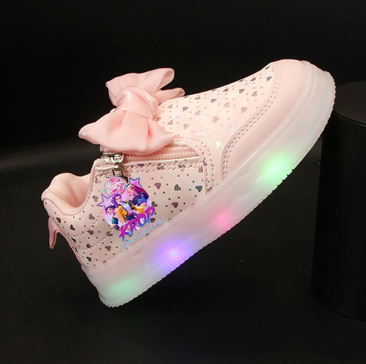 Chaussures Lumineuse KPop Demon Hunters Avec Noeud