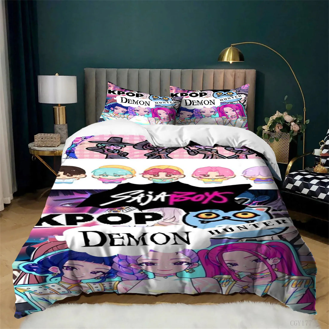 Housse De Couette KPop Demon Hunters Saja Boys
