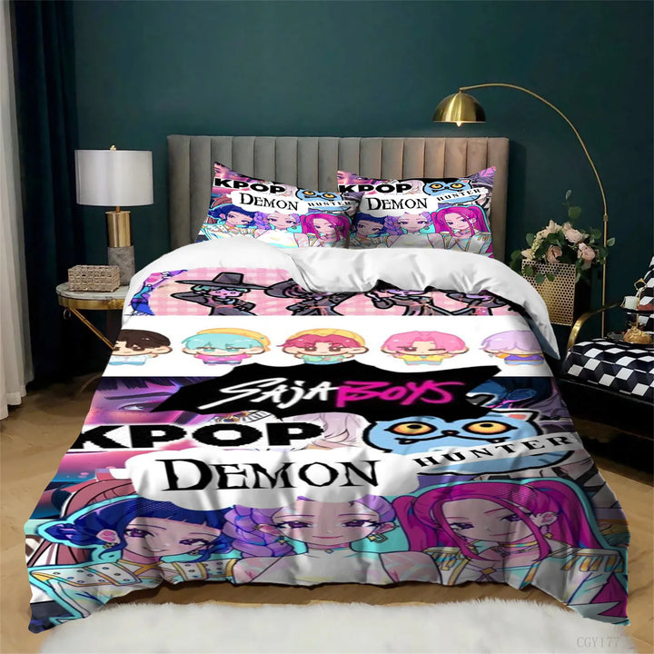 Housse De Couette KPop Demon Hunters Saja Boys