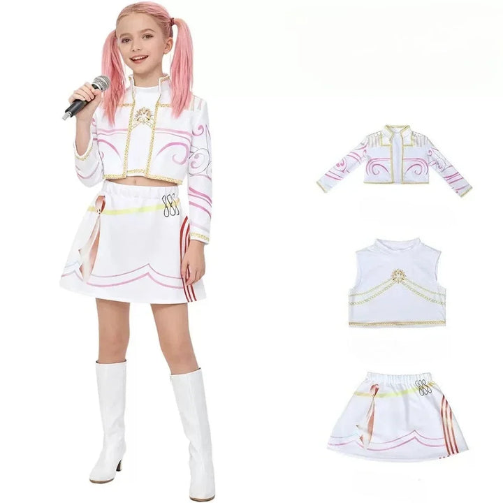 Déguisement Enfant KPop Demon Hunters Huntrix Blanc