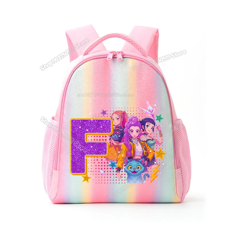 Sac d'Ecole KPop Demon Hunters Lettre Prénom — photo 29