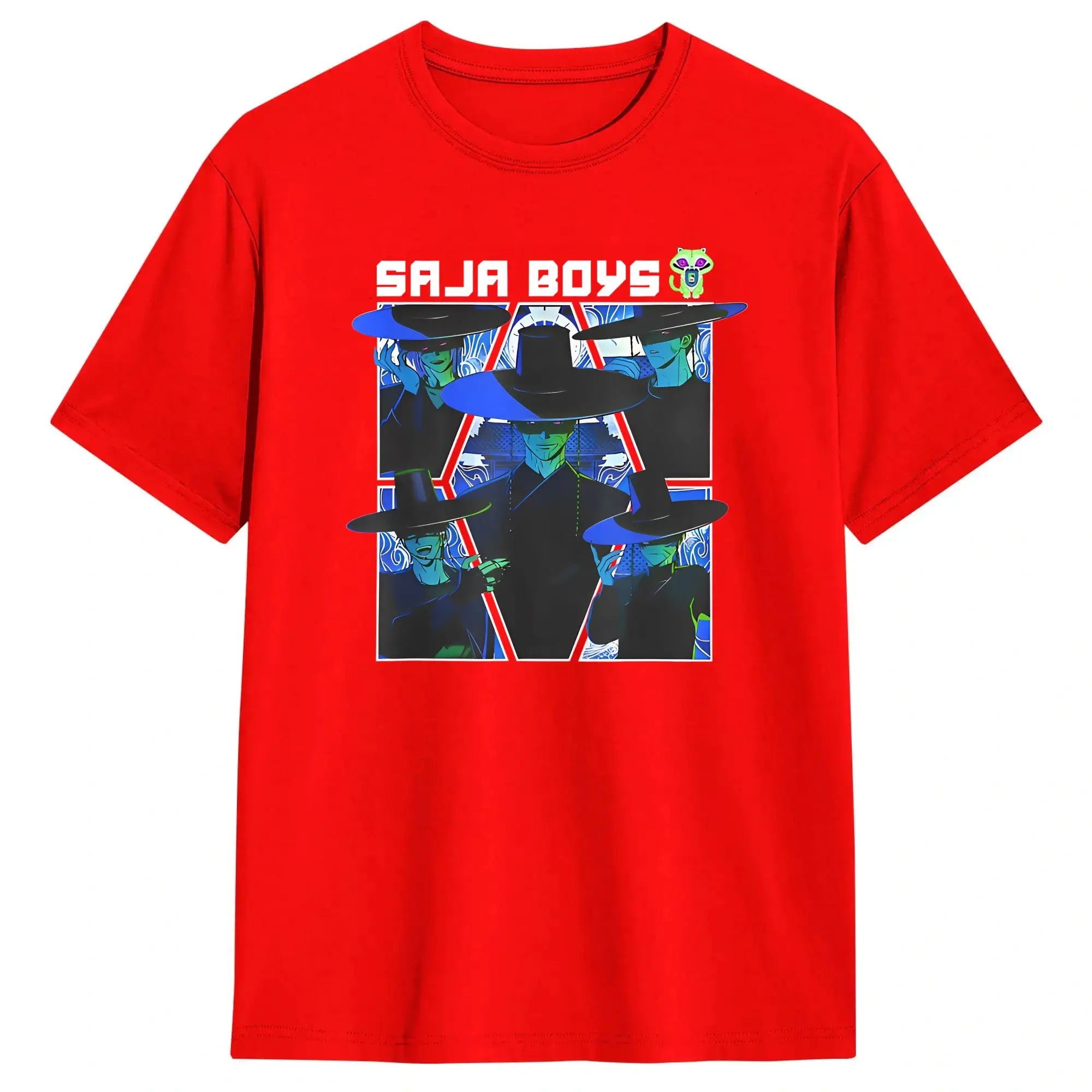 T-shirt KPop Demon Hunters Saja Boys Bleu — photo 8