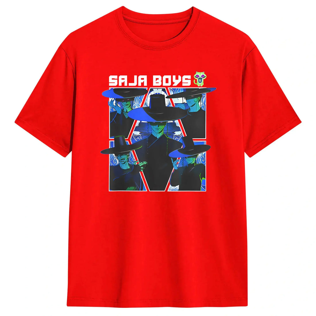 T-shirt KPop Demon Hunters Saja Boys Bleu — photo 8