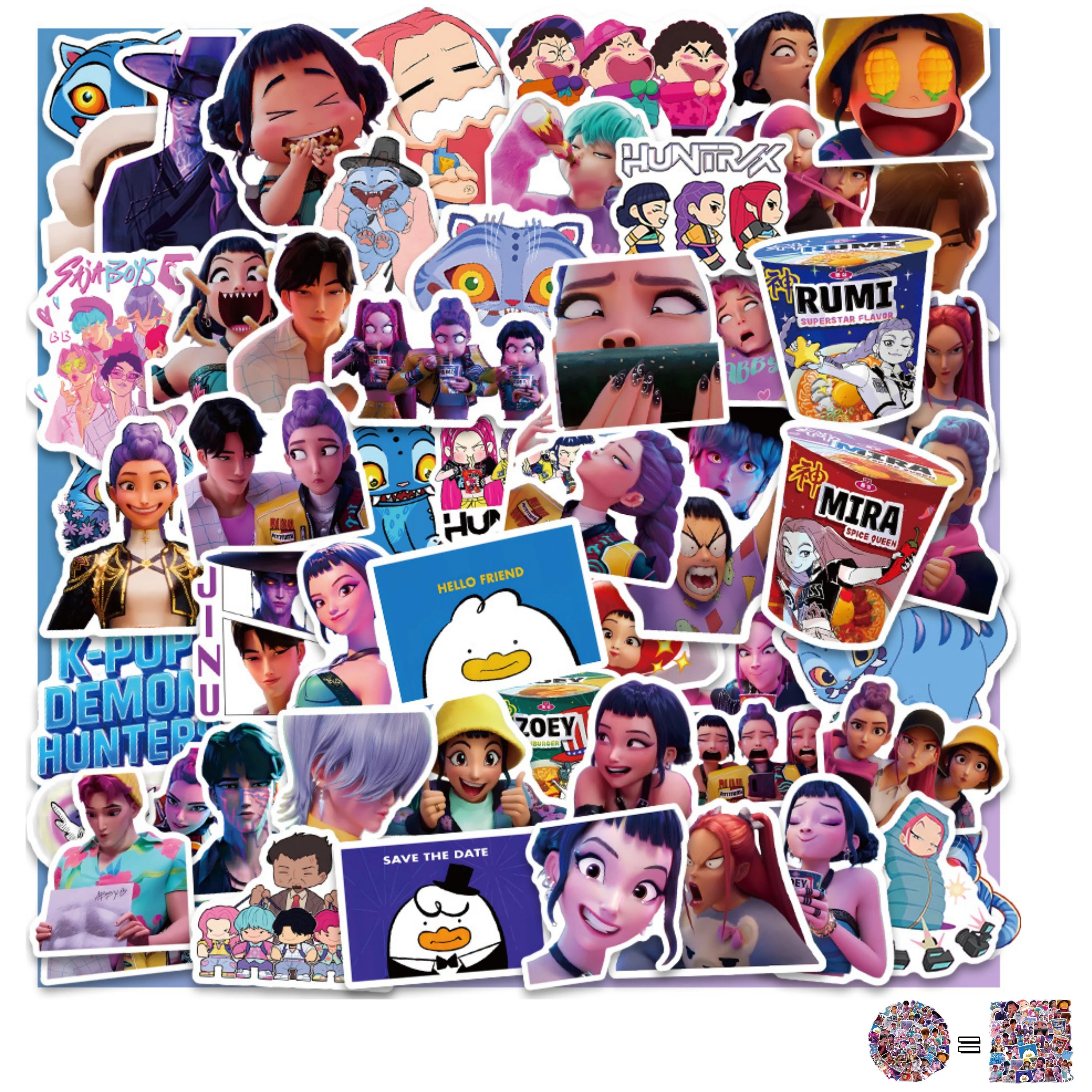 Stickers KPop Demon Hunters Huntrix