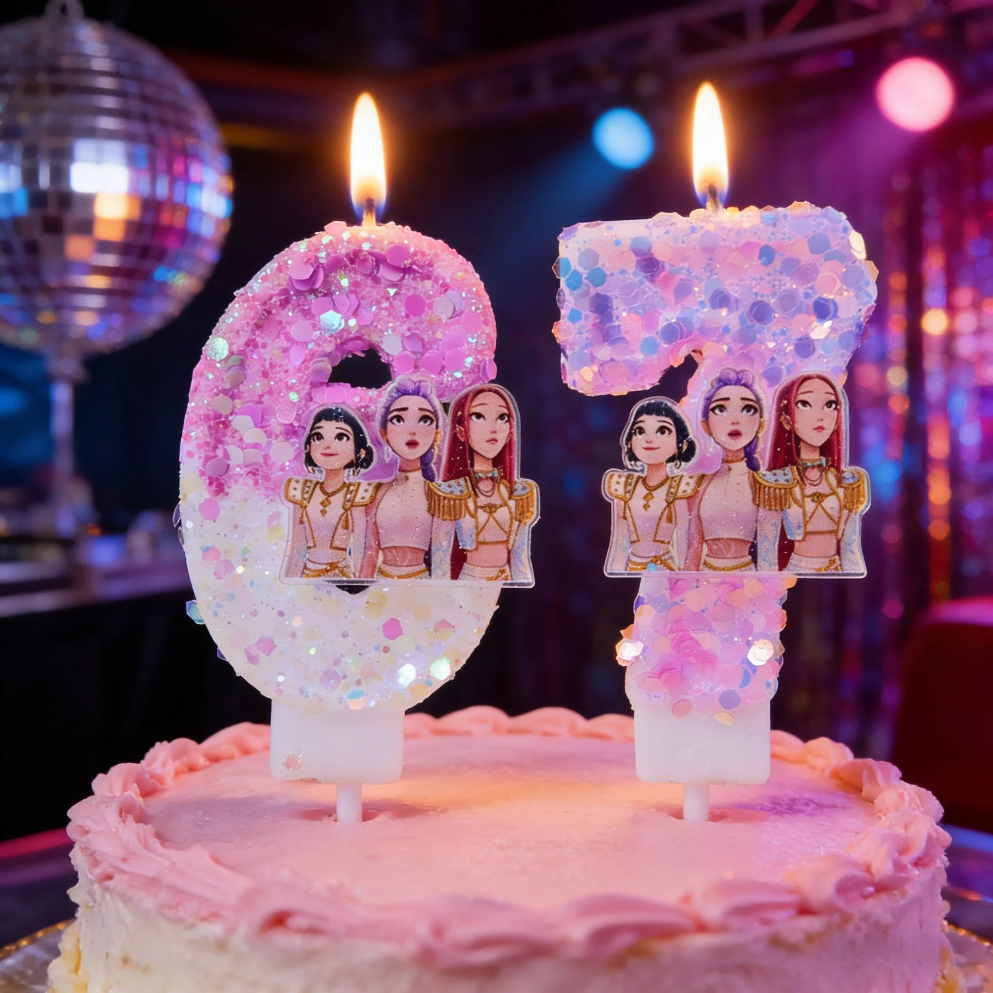 Bougies Anniversaire KPop Demon Hunters Huntrix Film — photo 2