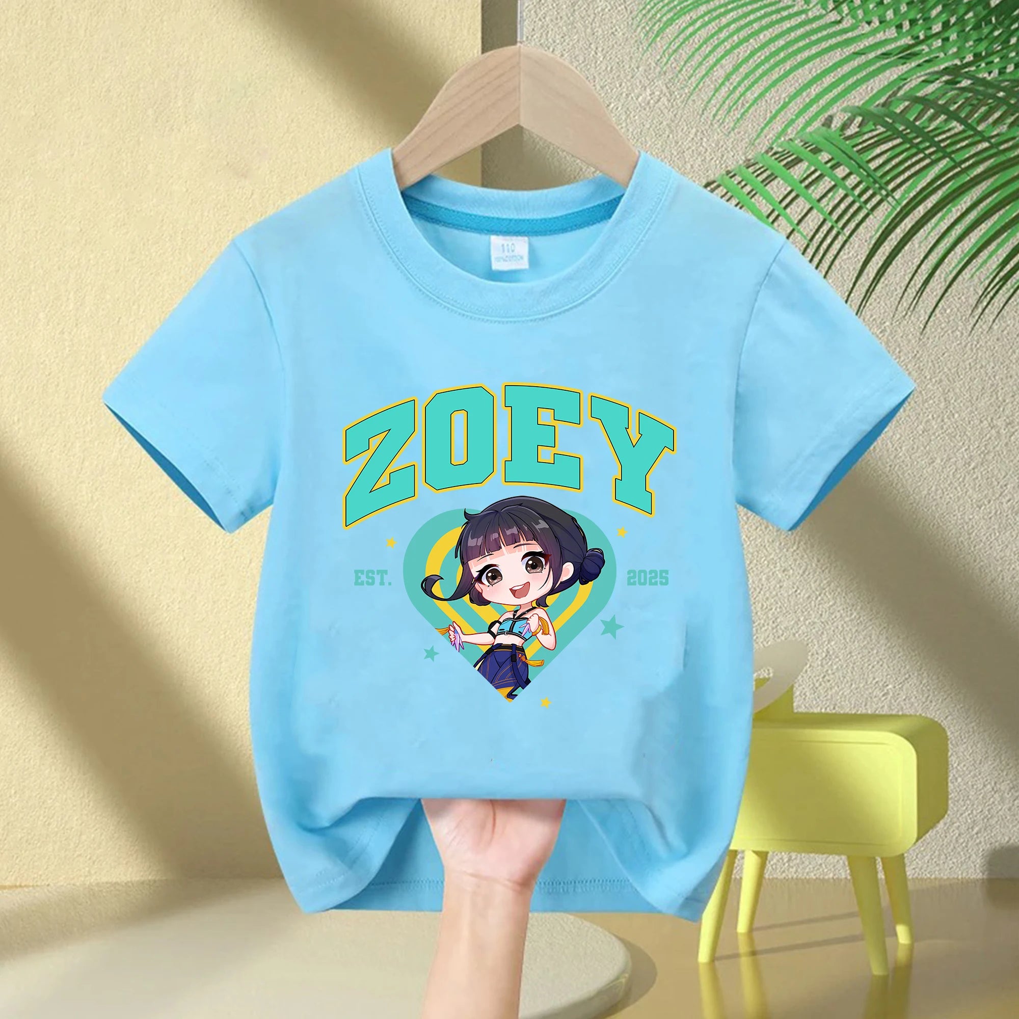T-shirt Enfant KPop Demon Hunters Huntrix Mira Bleu