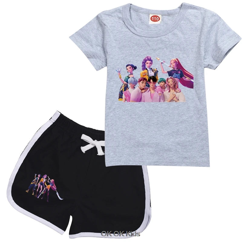 Pyjama Short Enfant KPop Demon Hunters Fille