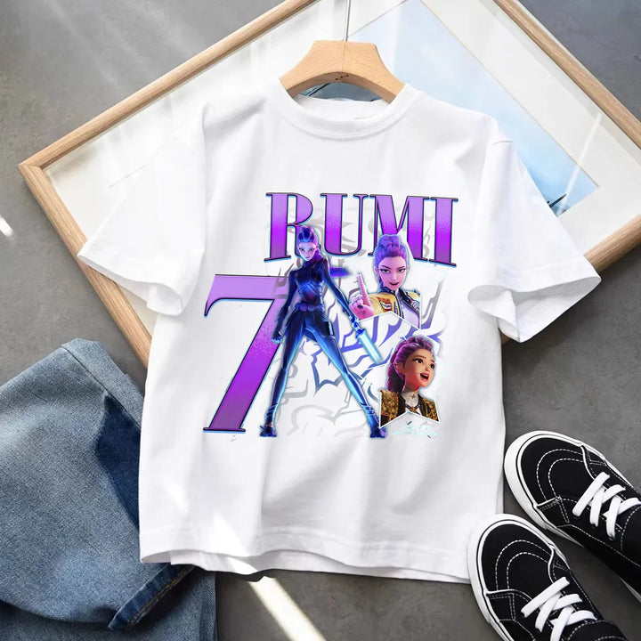 T-shirt KPop Demon Hunters Anniversaire 7ans