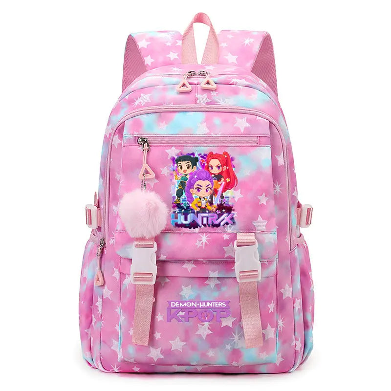 Sac à Dos Ecole KPop Demon Hunters Huntrix Bleu — photo 26