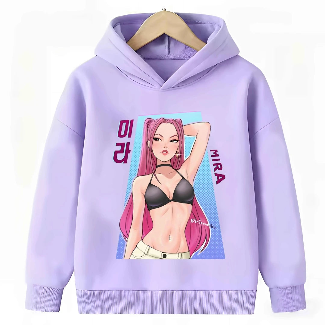 Pull Enfant KPop Demon Hunters Huntrix Rumi Fille — photo 7