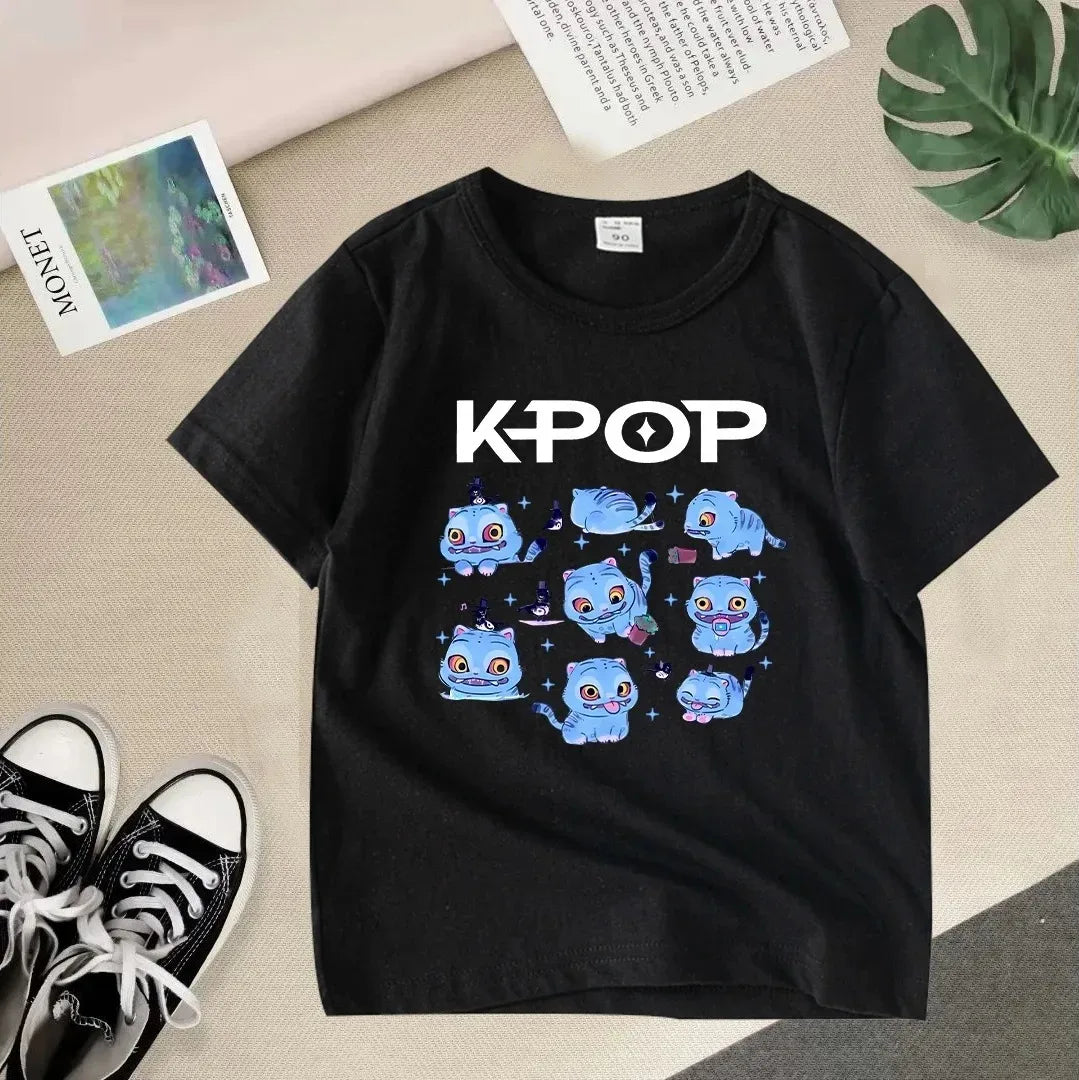 T-Shirt Enfant KPop Demon Hunters Derpy Fou