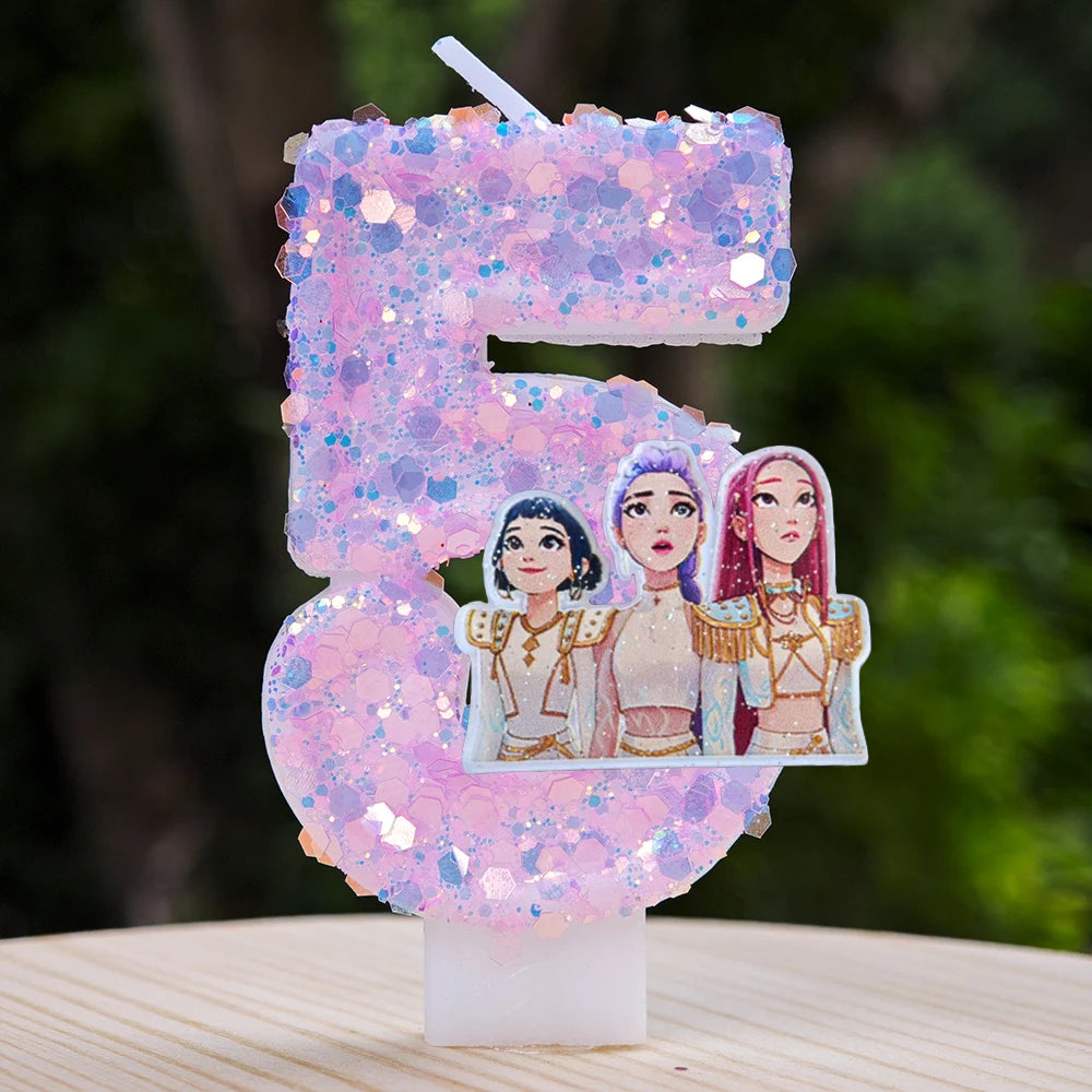 Bougies Anniversaire KPop Demon Hunters Huntrix Film — photo 42