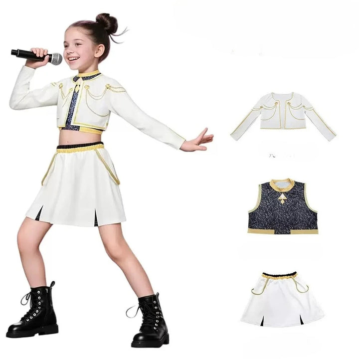Déguisement Enfant KPop Demon Hunters Mira Huntrix Tenue Blanche