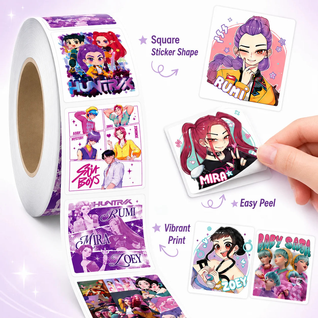 500 Stickers Waterproof KPop Demon Hunters — photo 2