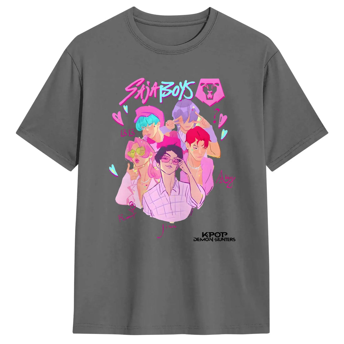 T-shirt KPop Demon Hunters Saja Boys Blanc — photo 15
