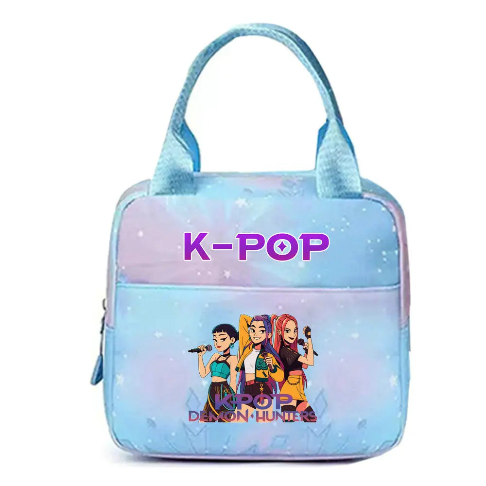 Lunch Bag KPop Demon Hunters Huntrix Et Derpy Bleu — photo 22
