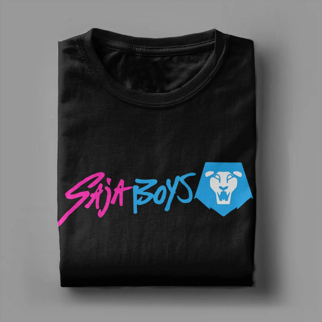 T-shirt KPop Demon Hunters Saja Boys Logo Noir — photo 4