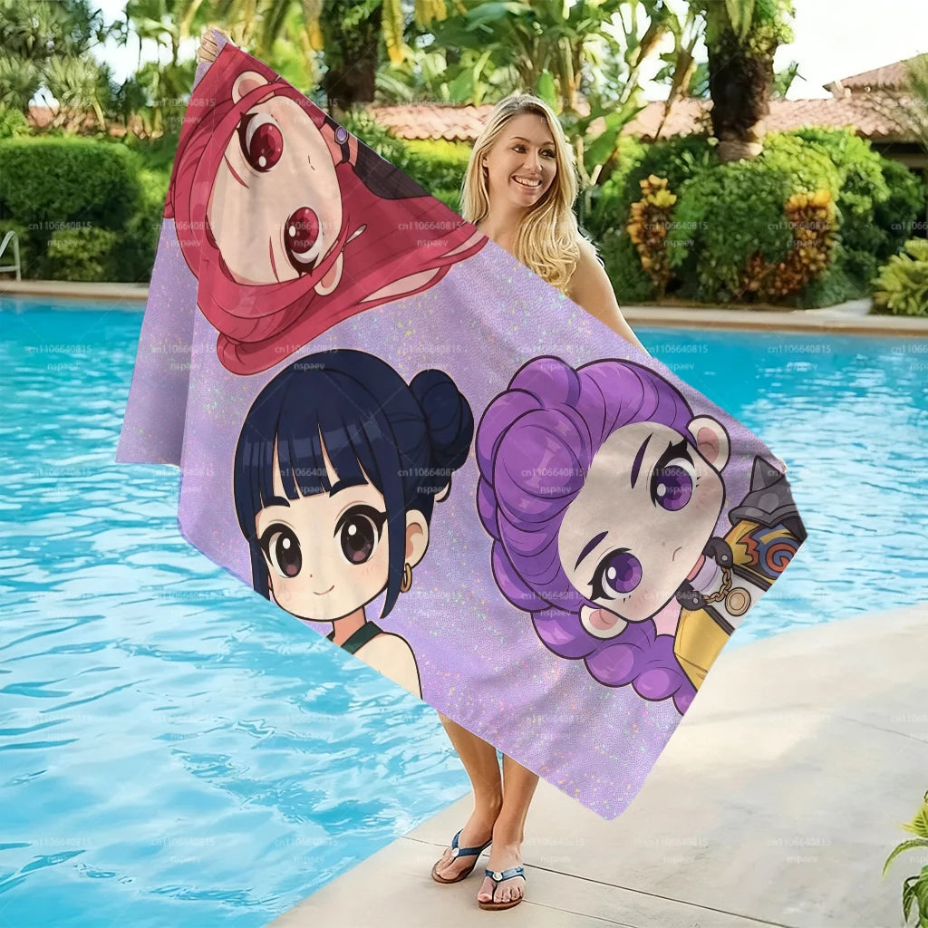 Serviette De Plage KPop Demon Hunters Chibi — photo 2