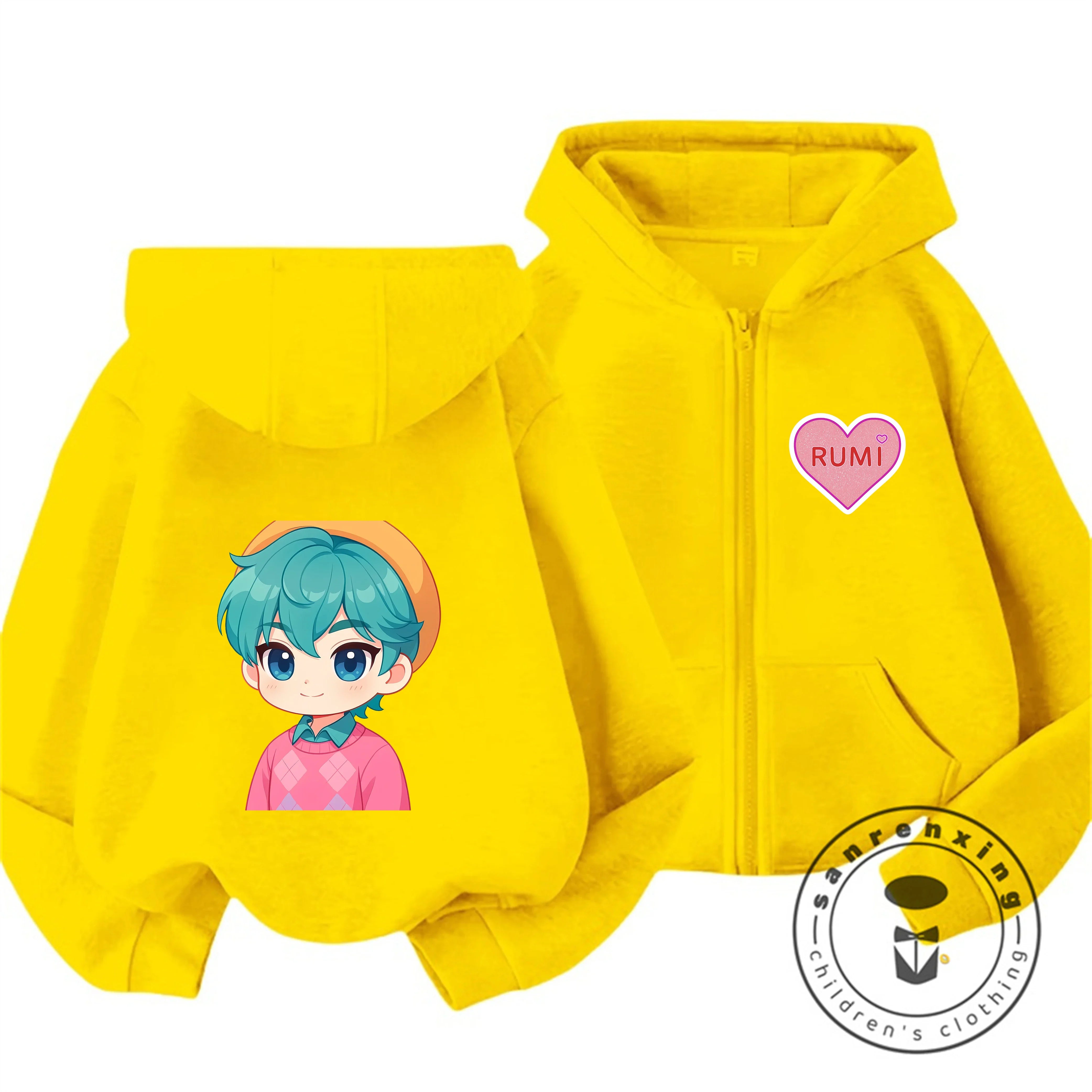 Gilet à Capuche Enfant KPop Demon Hunters Baby Bleu — photo 4