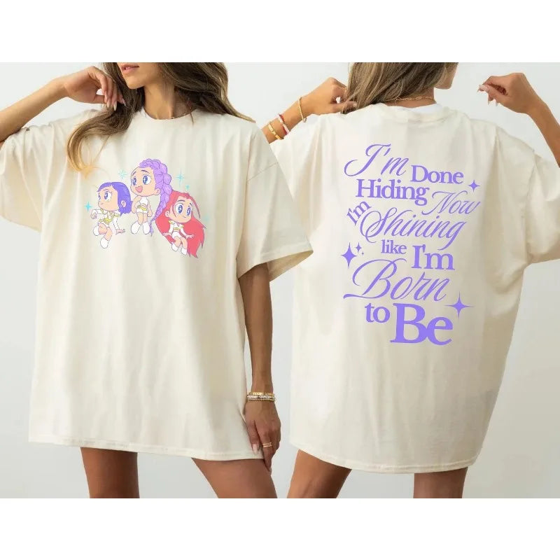 T-shirt KPop Demon Hunters Oversize