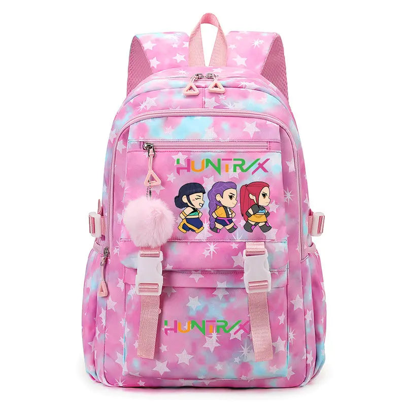 Sac à Dos Ecole KPop Demon Hunters Huntrix Kawaii