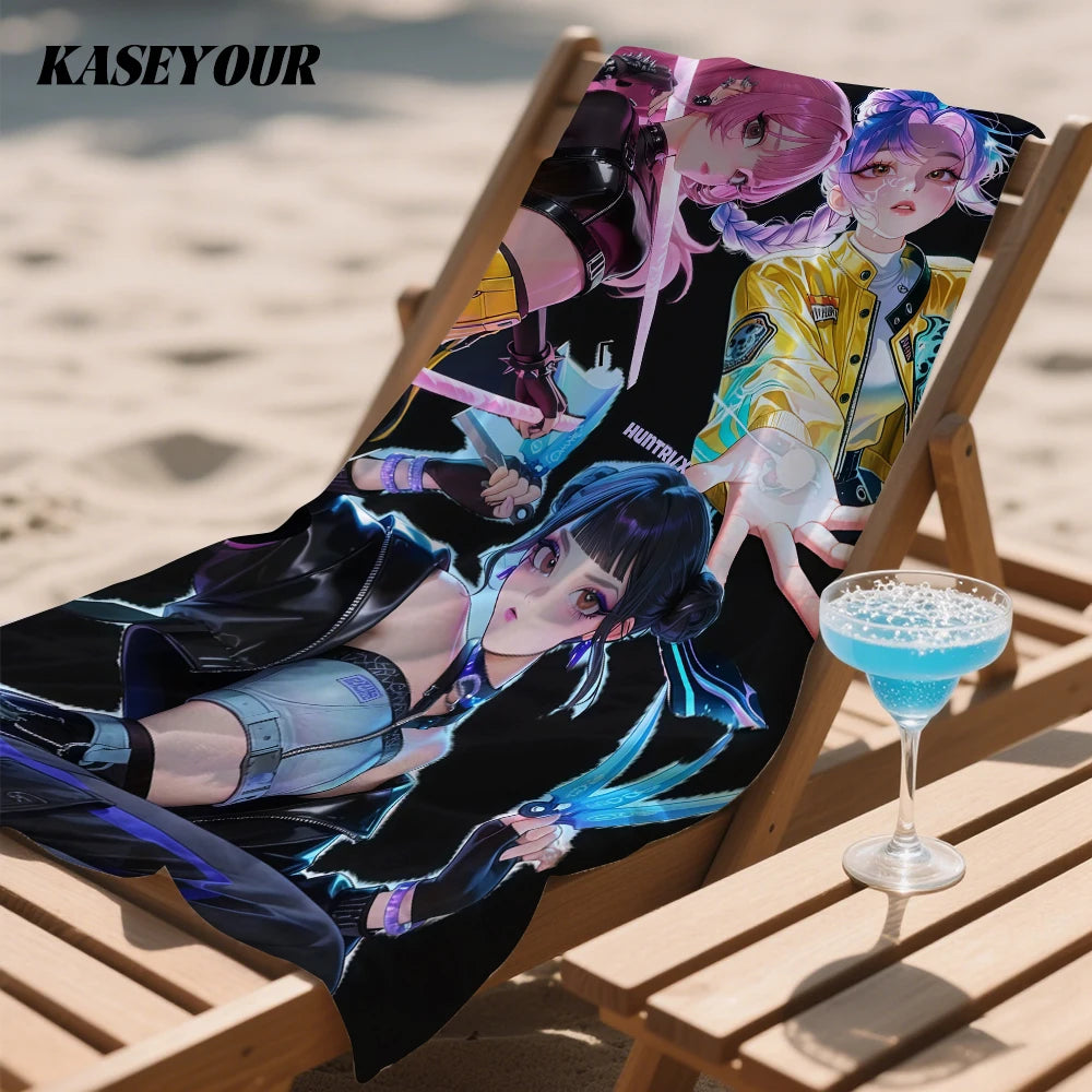 Serviette De Plage KPop Demon Hunters Fans