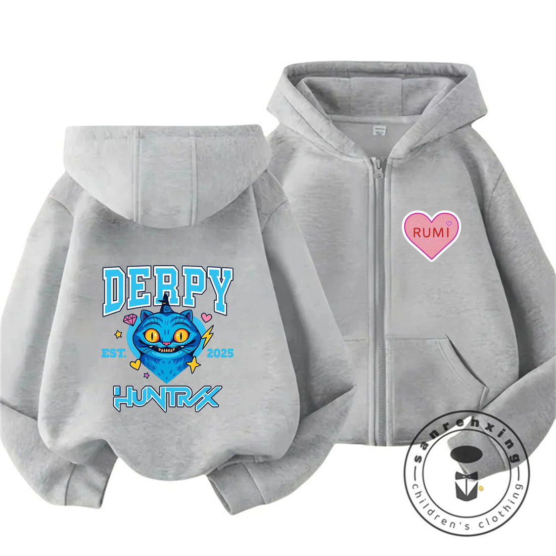 Gilet à Capuche Enfant KPop Demon Hunters Baby Bleu — photo 12